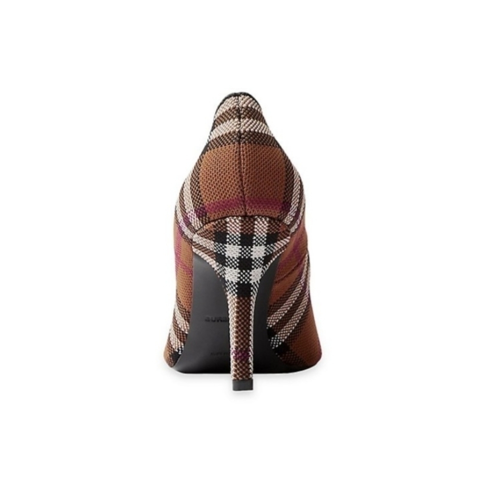 Burberry Ally 85mm Woven Check Pumps sz. 7 - Picture 2 of 13
